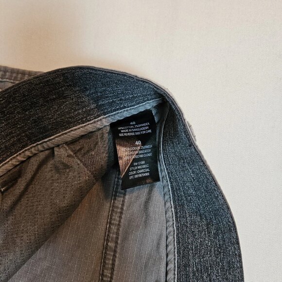 Weatherproof Vintage Shorts Men’s 40 Charcoal Ripstop Stretch Waist Cargo Pocket - Picture 5 of 6